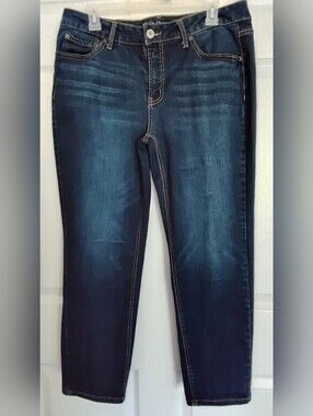 Womens Time and Tru Dark Blue Skinny Jeans
